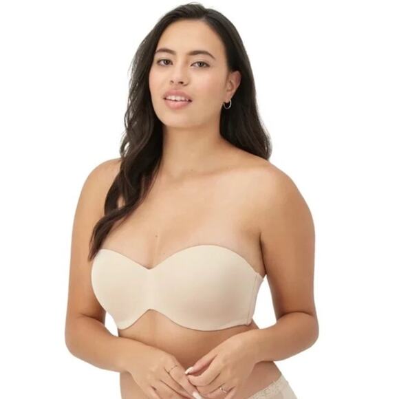 Maidenform Women's Strapless Lift Underwire Bra SN0004 - Nude 40C - Picture 2 of 9